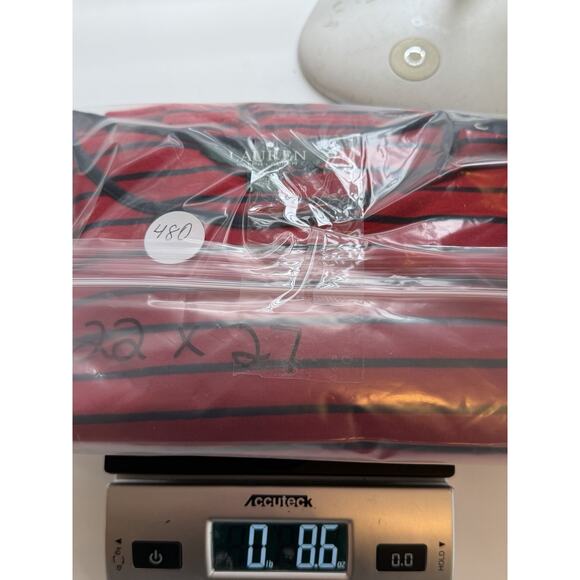 Lauren Ralph Lauren Women's Red blue Striped top blouse nautical Size 2X - Picture 6 of 6